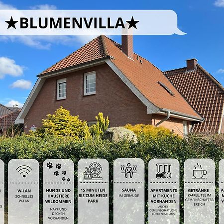 Blumenvilla - 15 Minuten Bis Zum Heide Park, Haustiere Willkommen, Sauna Im Gebaeude Schneverdingen Exterior foto